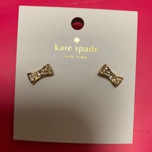 Kate Spade Ready Set Bow Gold Earrings
